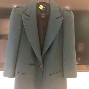 Smythe Teal Wool Blazer size 2